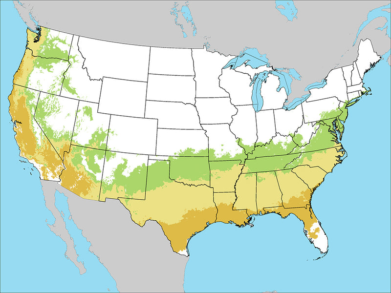 USDA Growing Zones Map