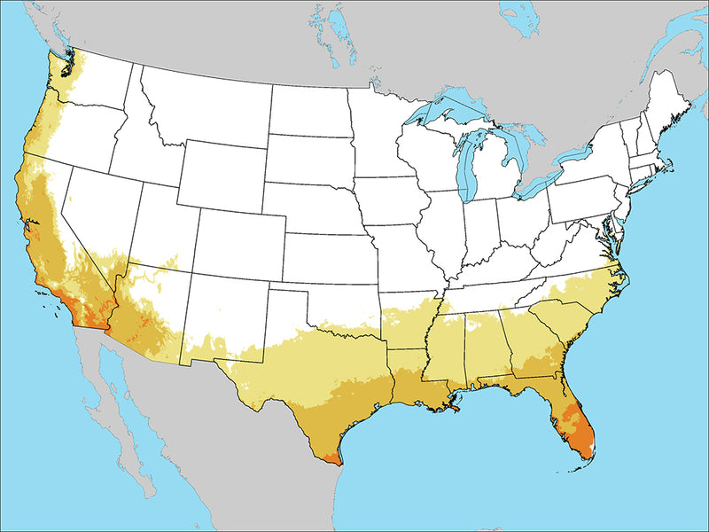 USDA Growing Zones Map