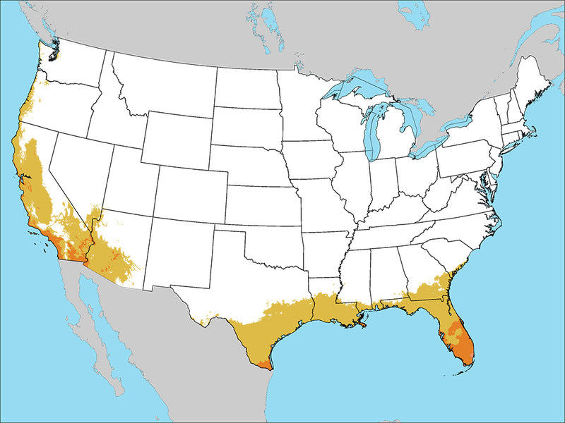 USDA Growing Zones Map